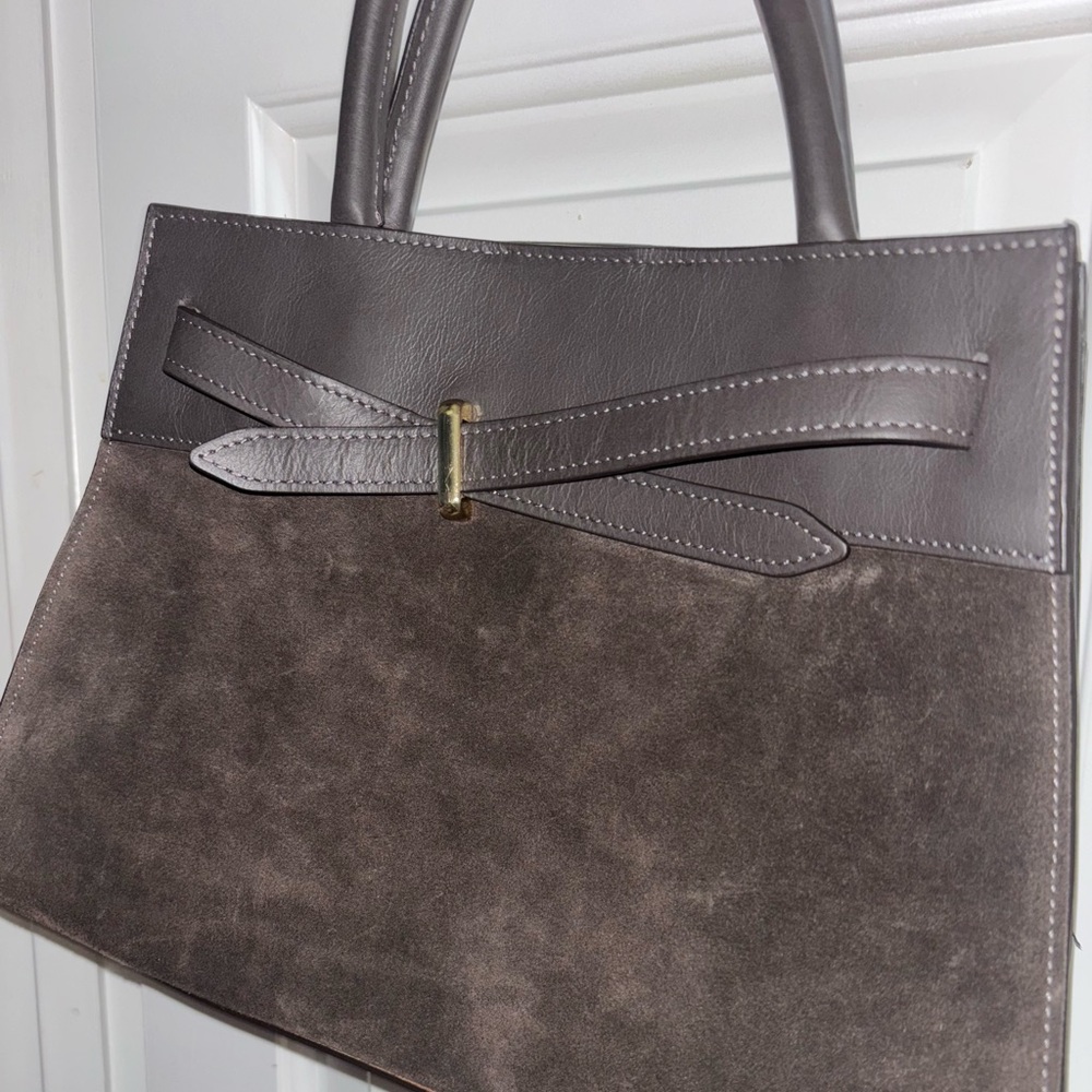 Elegant Leather and Suede Women's Bag